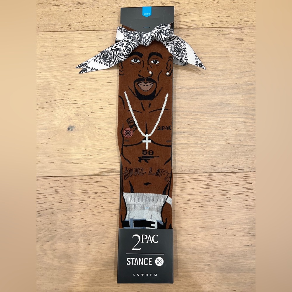 2pac X Stance crew socks